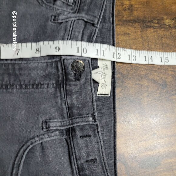 Madewell Jeans 28 Skinny 10" High Rise Charcoal Wash Tummy Control Slimming - Picture 10 of 13